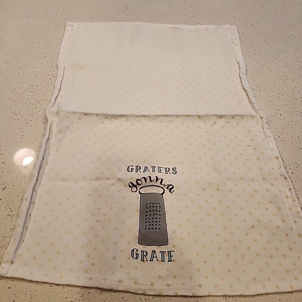 Cynthia Rowley Kitchen Towel Graters Gonna Grate Cotton